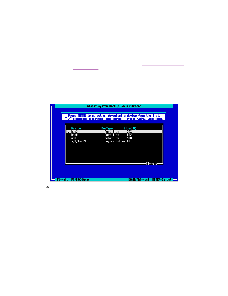 Add or change swap devices, Change boot options | Storix Software SBAdmin Linux System Recovery Guide User Manual | Page 64 / 78