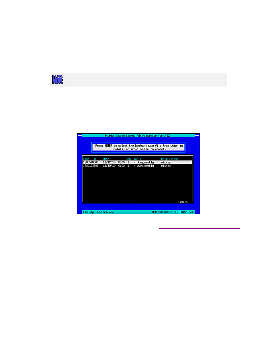 Select local disk backup, Install from local nfs mount | Storix Software SBAdmin AIX System Recovery Guide User Manual | Page 34 / 55
