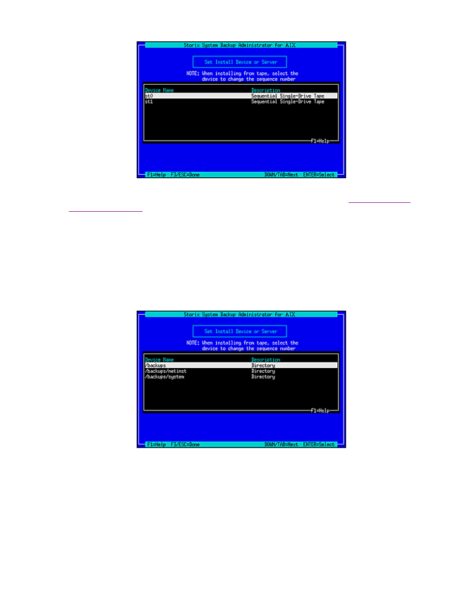 Select remote disk backup | Storix Software SBAdmin AIX System Recovery Guide User Manual | Page 37 / 55