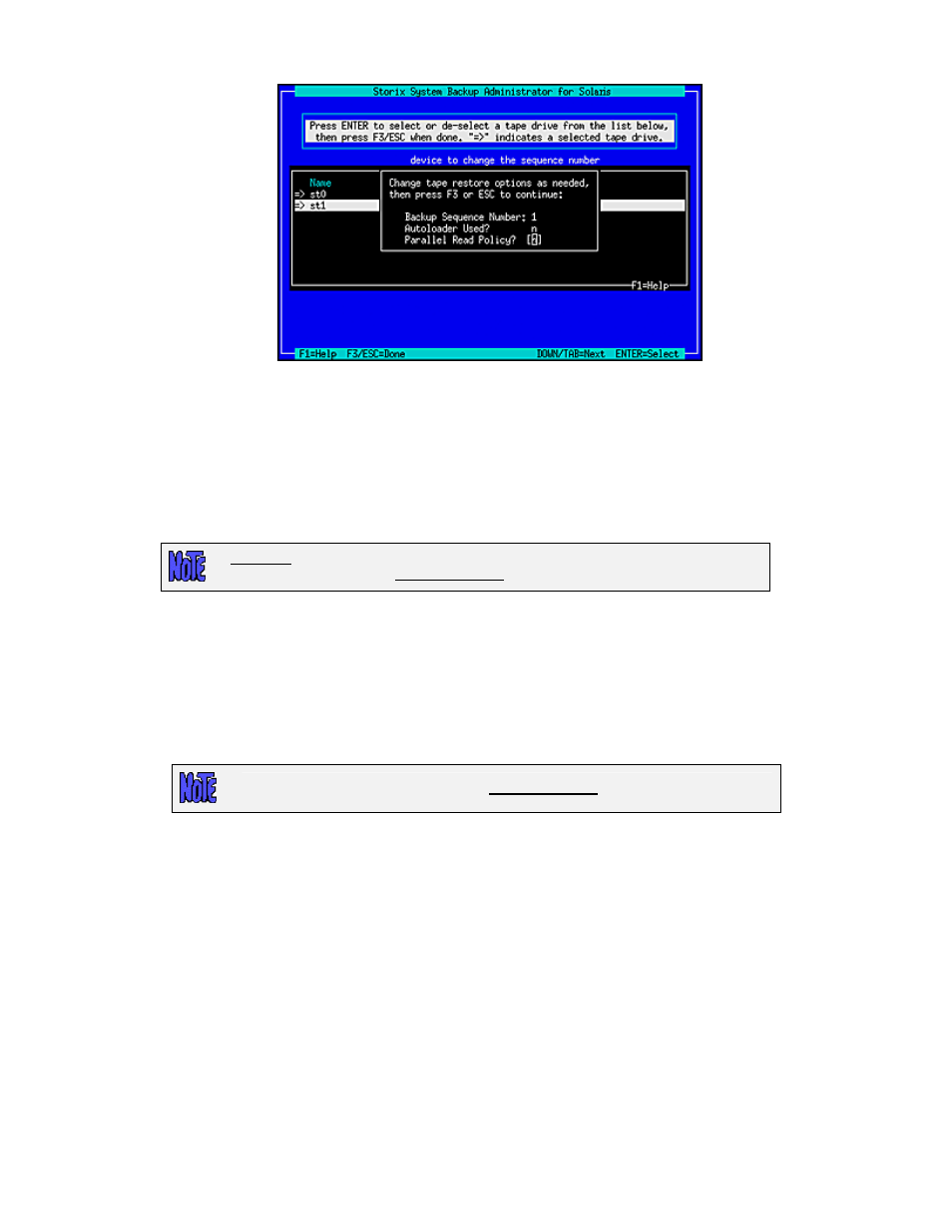 Select local disk backup | Storix Software SBAdmin Solaris System Recovery Guide User Manual | Page 29 / 64