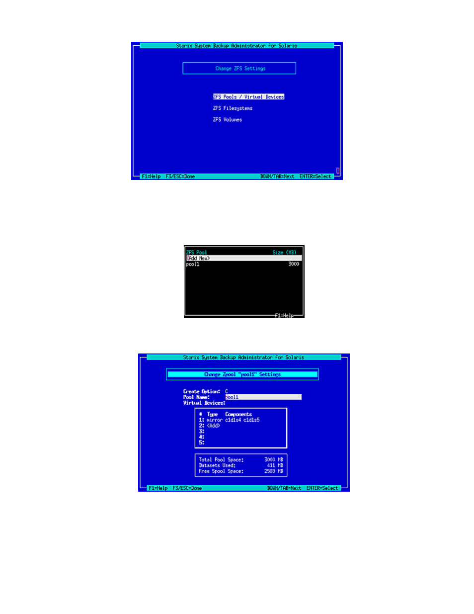 Zfs pools | Storix Software SBAdmin Solaris System Recovery Guide User Manual | Page 49 / 64