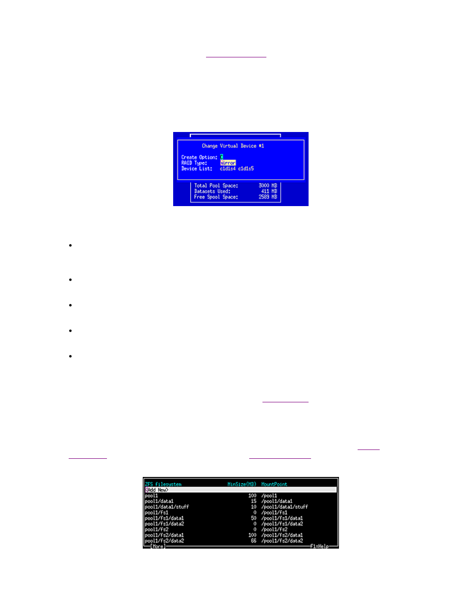 Virtual devices, Zfs filesystems | Storix Software SBAdmin Solaris System Recovery Guide User Manual | Page 50 / 64