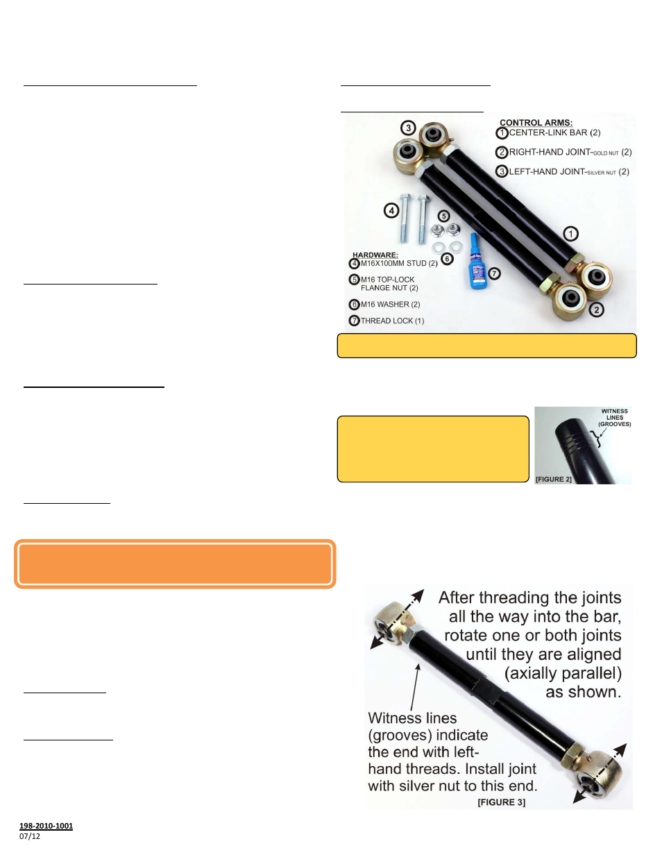 Hell Bent Steel Dodge Ram Adjustable Lower Control Arms (LCA) 2010-Current User Manual | 2 pages