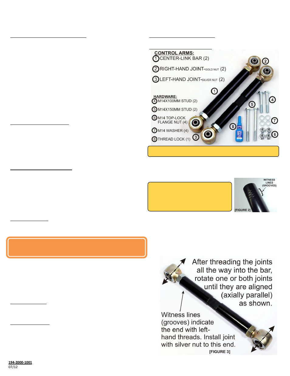 Hell Bent Steel Dodge Ram Adjustable Upper Control Arms (UCA) 2000-2009 User Manual | 2 pages