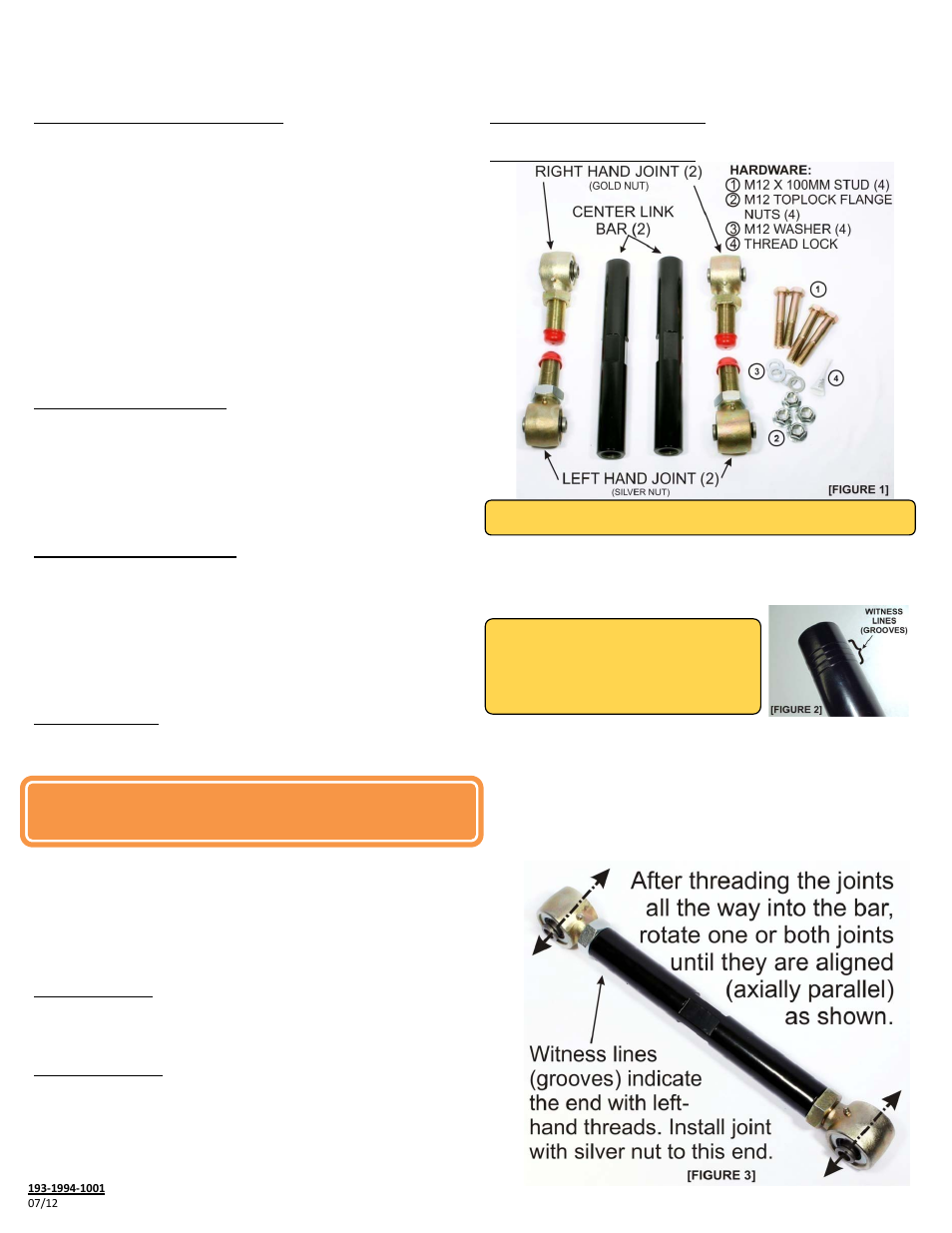 Hell Bent Steel Dodge Ram Adjustable Upper Control Arms (UCA) 1994-1999 User Manual | 2 pages