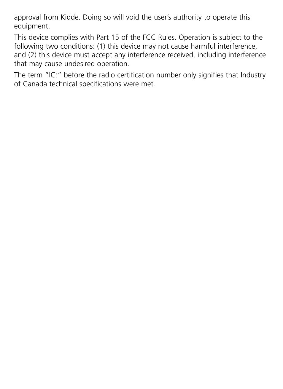 Kidde RF-SM-DC User Guide User Manual | Page 18 / 19