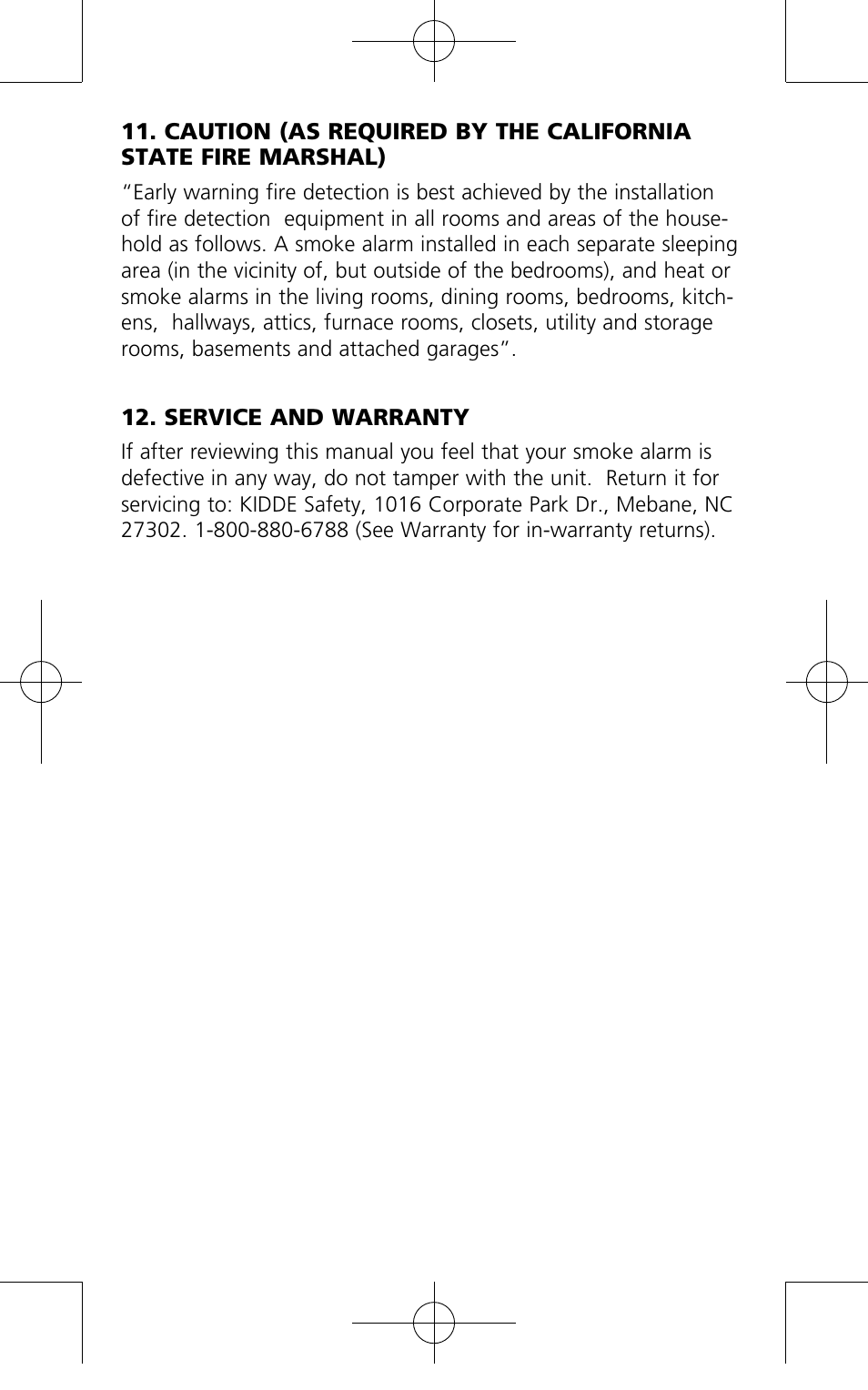 Kidde PI9010 User Manual | Page 14 / 15