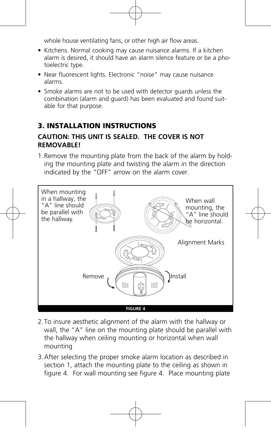 Installation instructions | Kidde PI9010 User Manual | Page 5 / 15