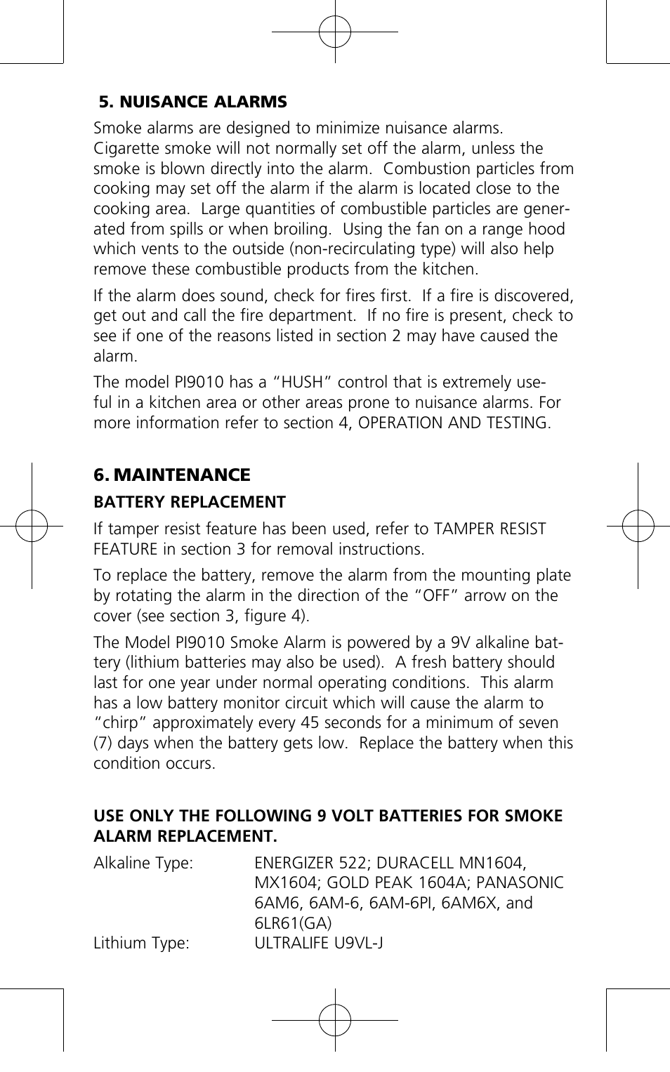 Kidde PI9010 User Manual | Page 9 / 15