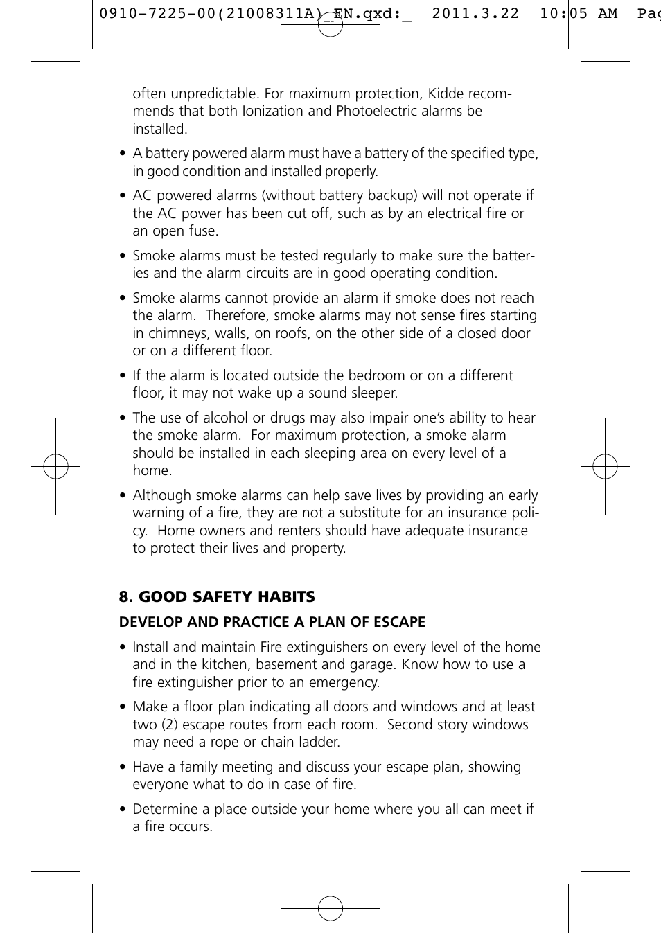 Kidde i9010 User Manual | Page 11 / 15