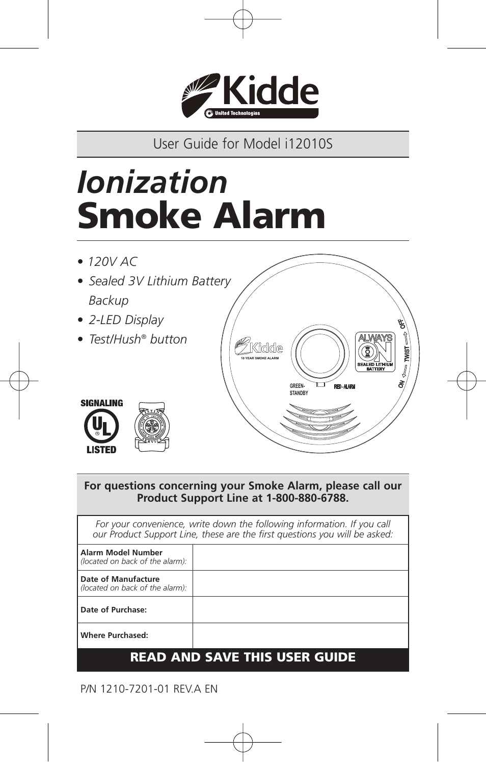 Kidde i12010S User Manual | 27 pages