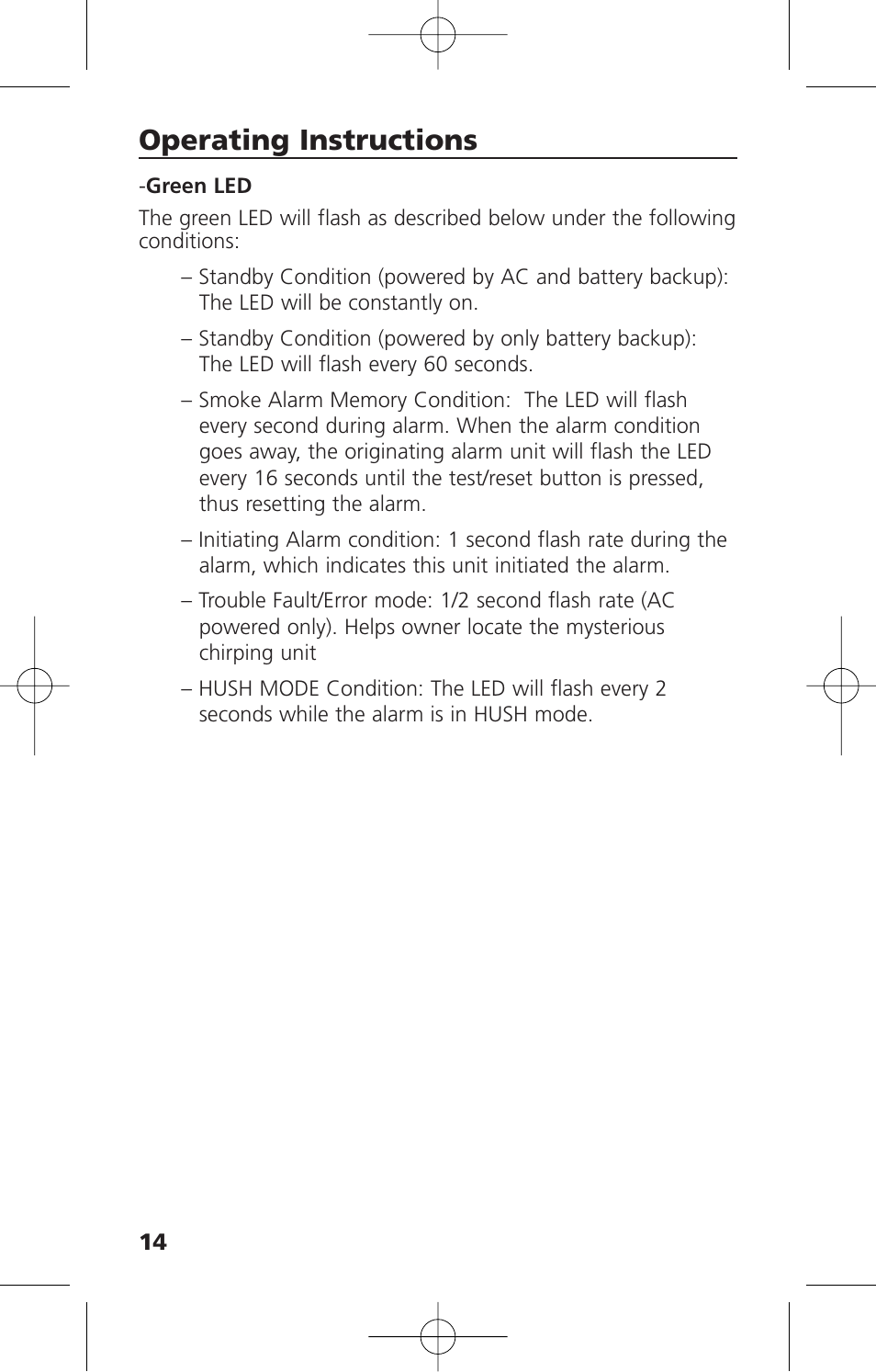 Operating instructions | Kidde i12010S User Manual | Page 16 / 27