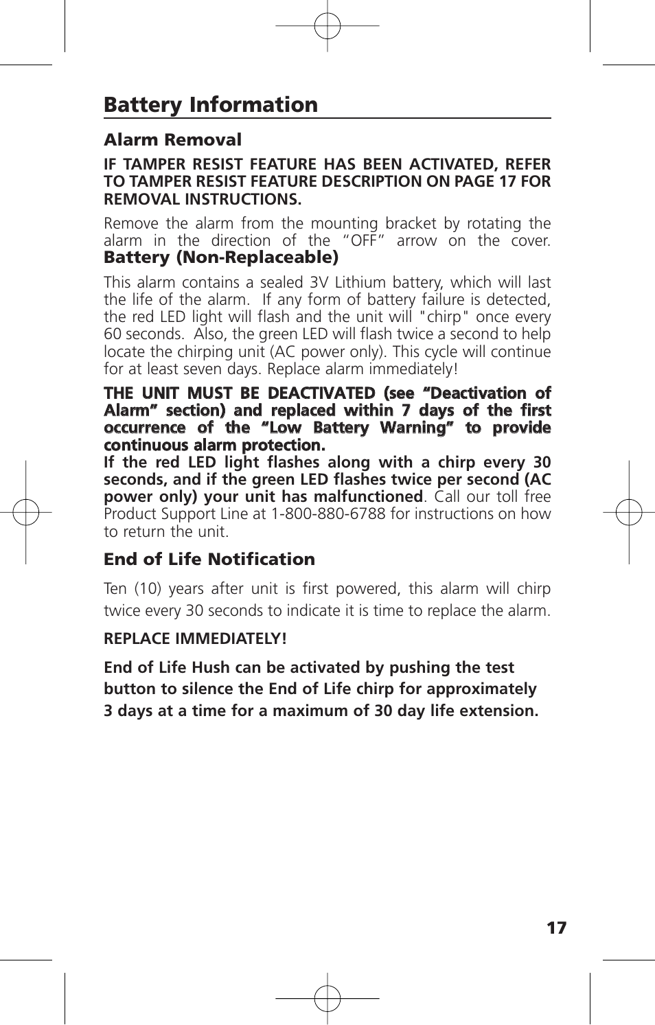 Battery information | Kidde i12010S User Manual | Page 19 / 27