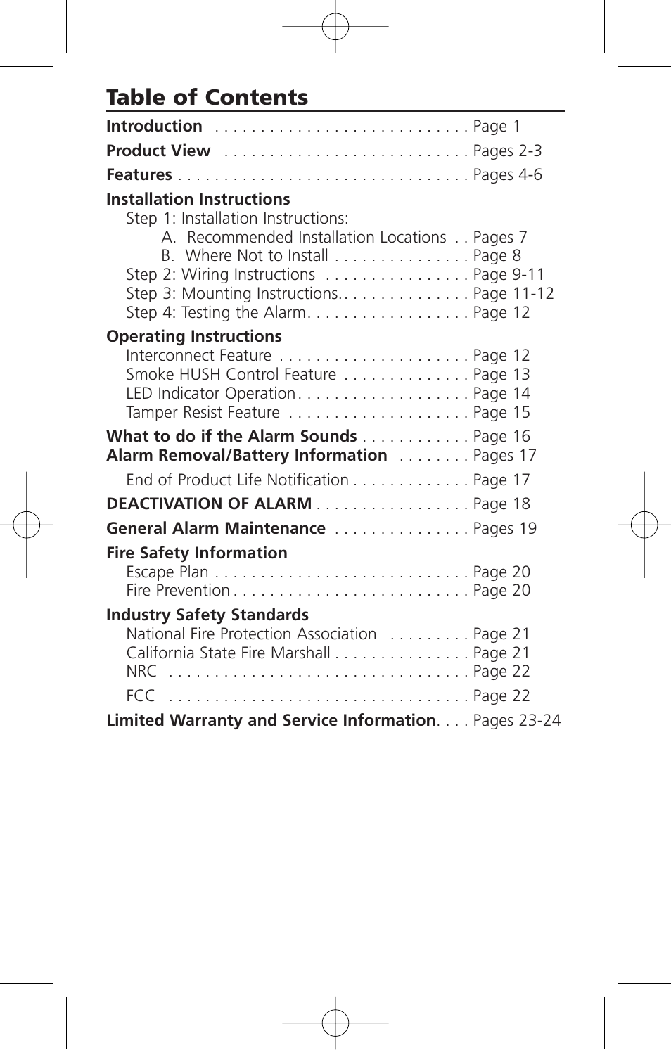 Kidde i12010S User Manual | Page 2 / 27