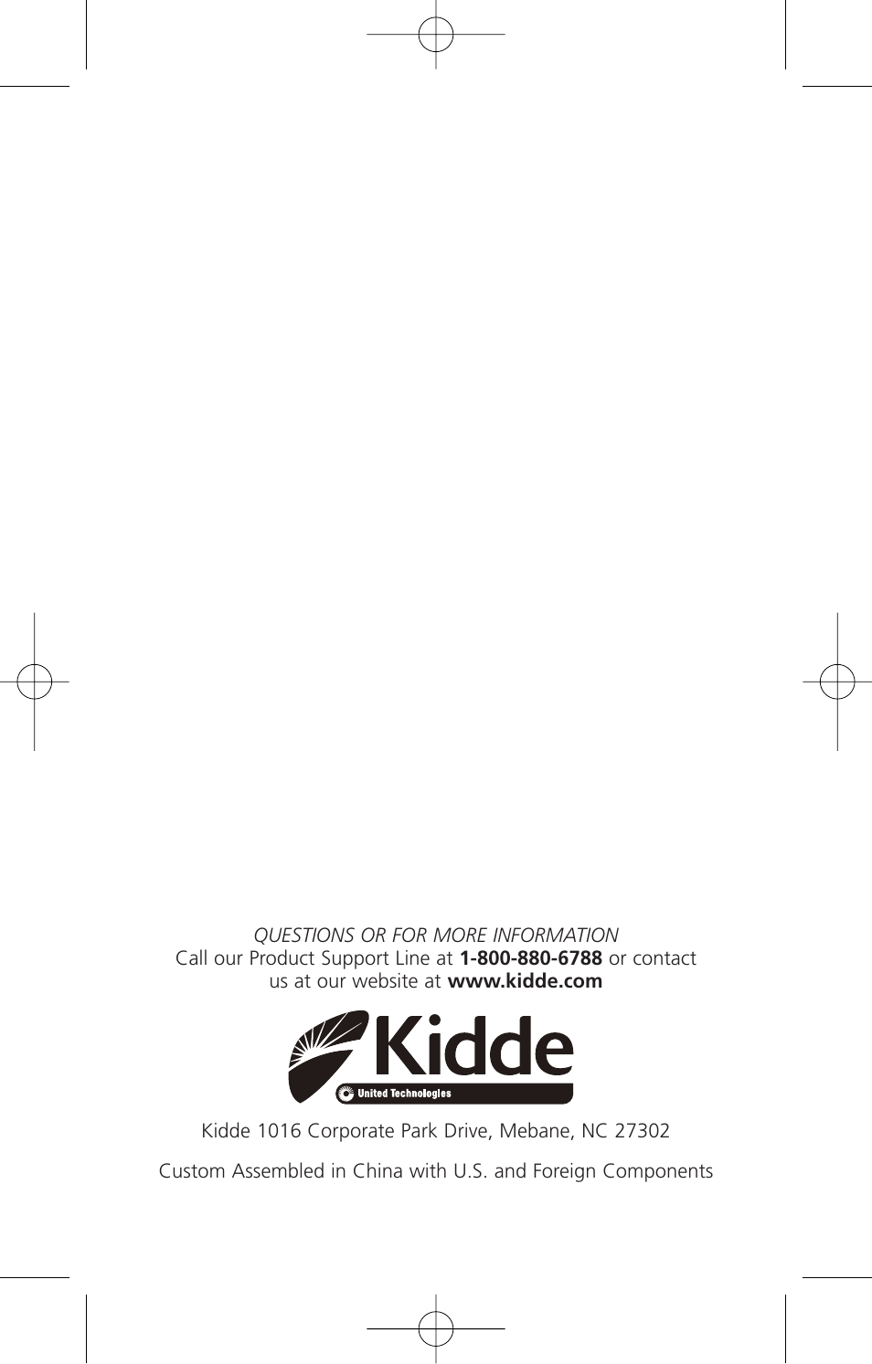 Limited warranty and service information | Kidde i12010S User Manual | Page 27 / 27