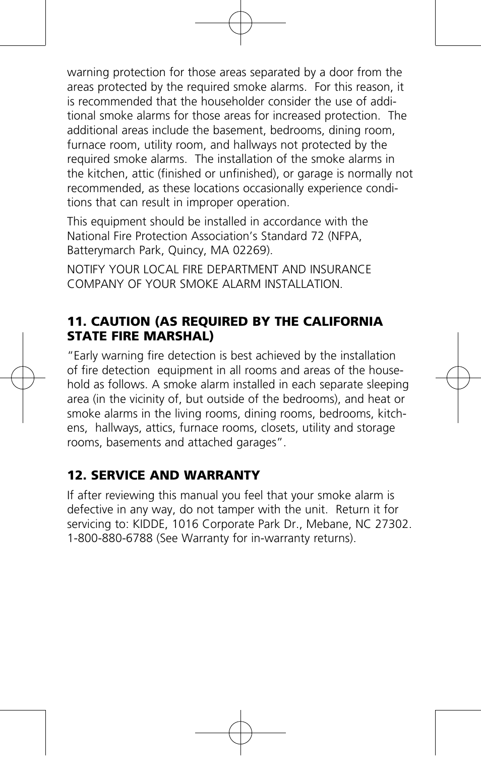 Kidde PI2010 User Manual | Page 15 / 16