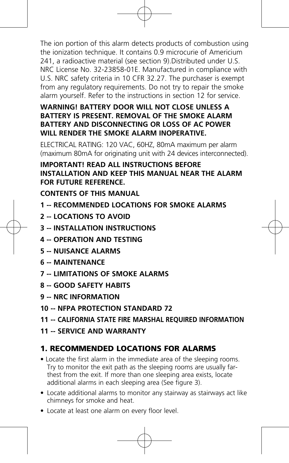 Kidde PI2010 User Manual | Page 2 / 16