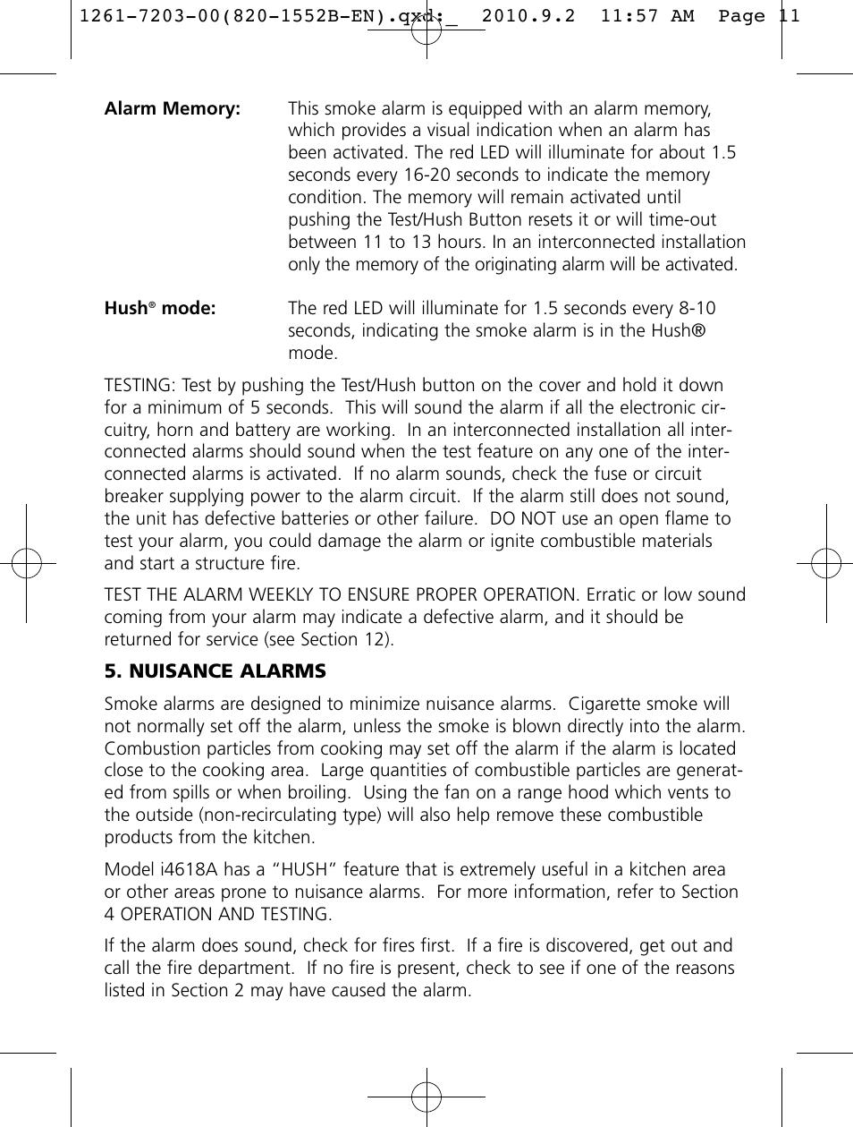 Kidde i4718A User Manual | Page 11 / 19
