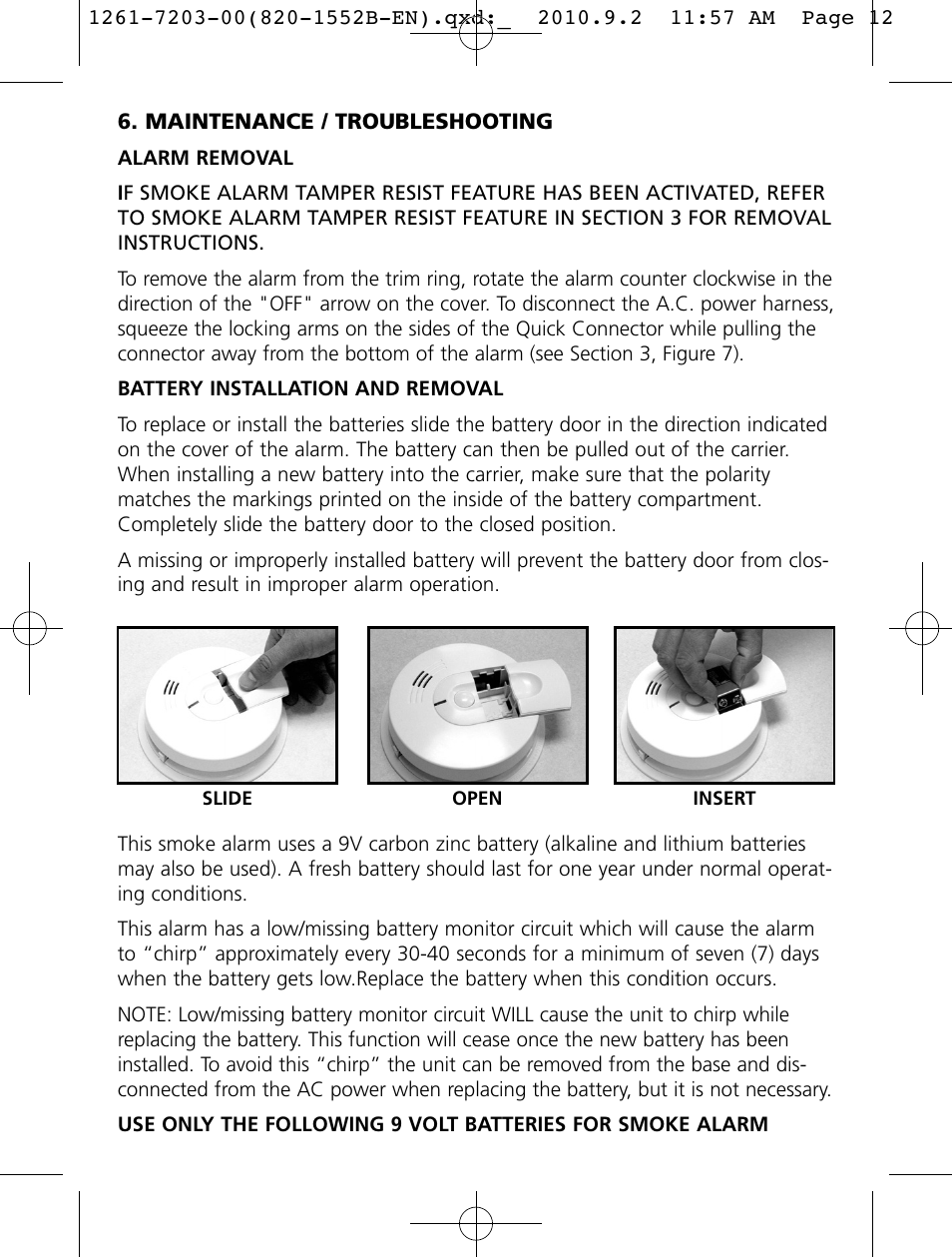Kidde i4718A User Manual | Page 12 / 19
