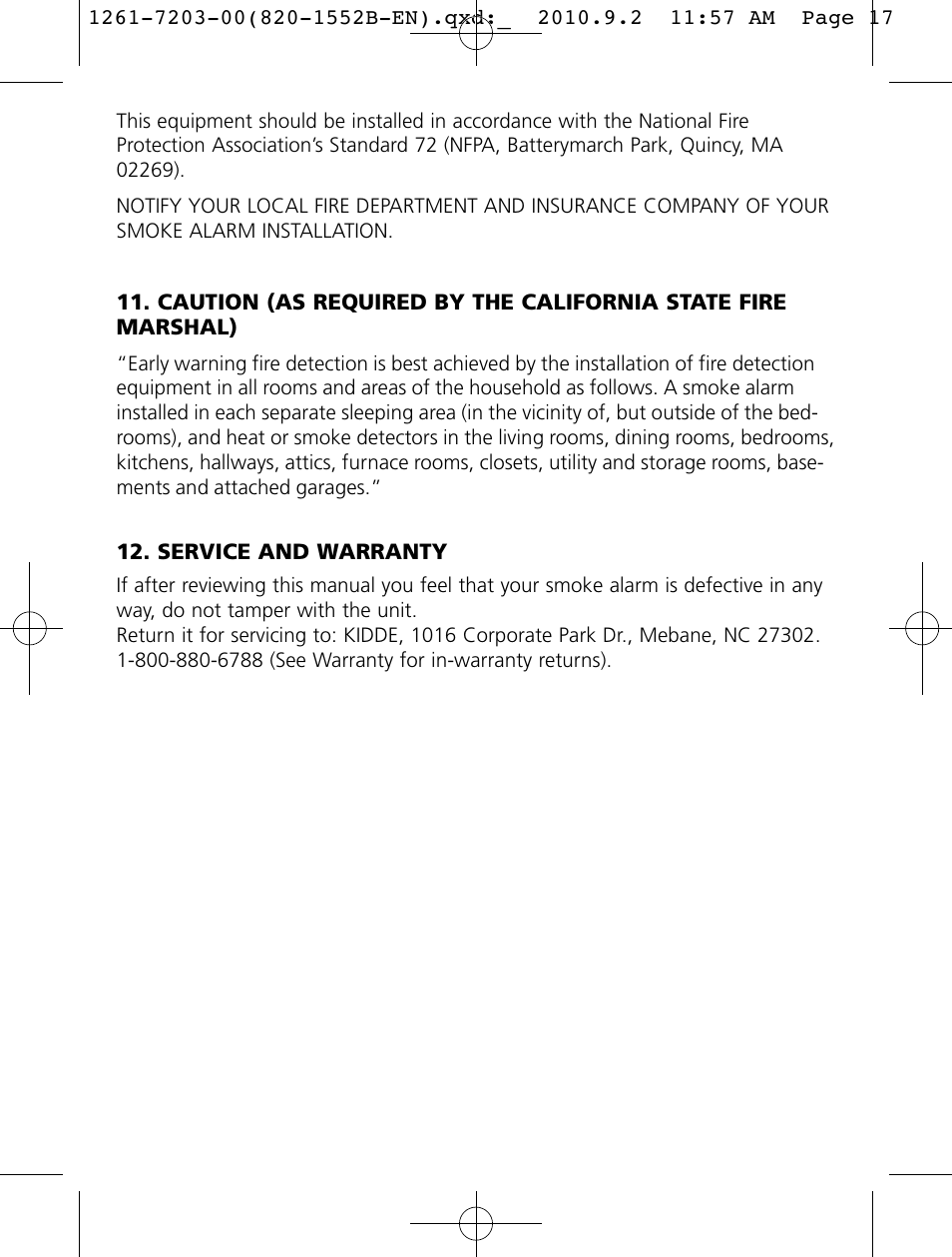Kidde i4718A User Manual | Page 17 / 19