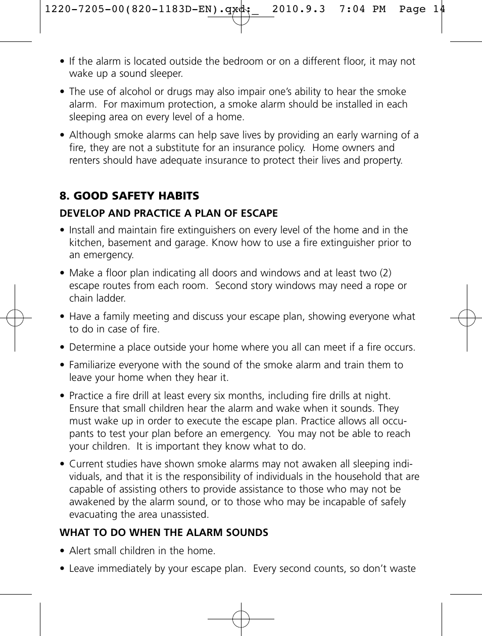 Kidde i12080A User Manual | Page 14 / 17