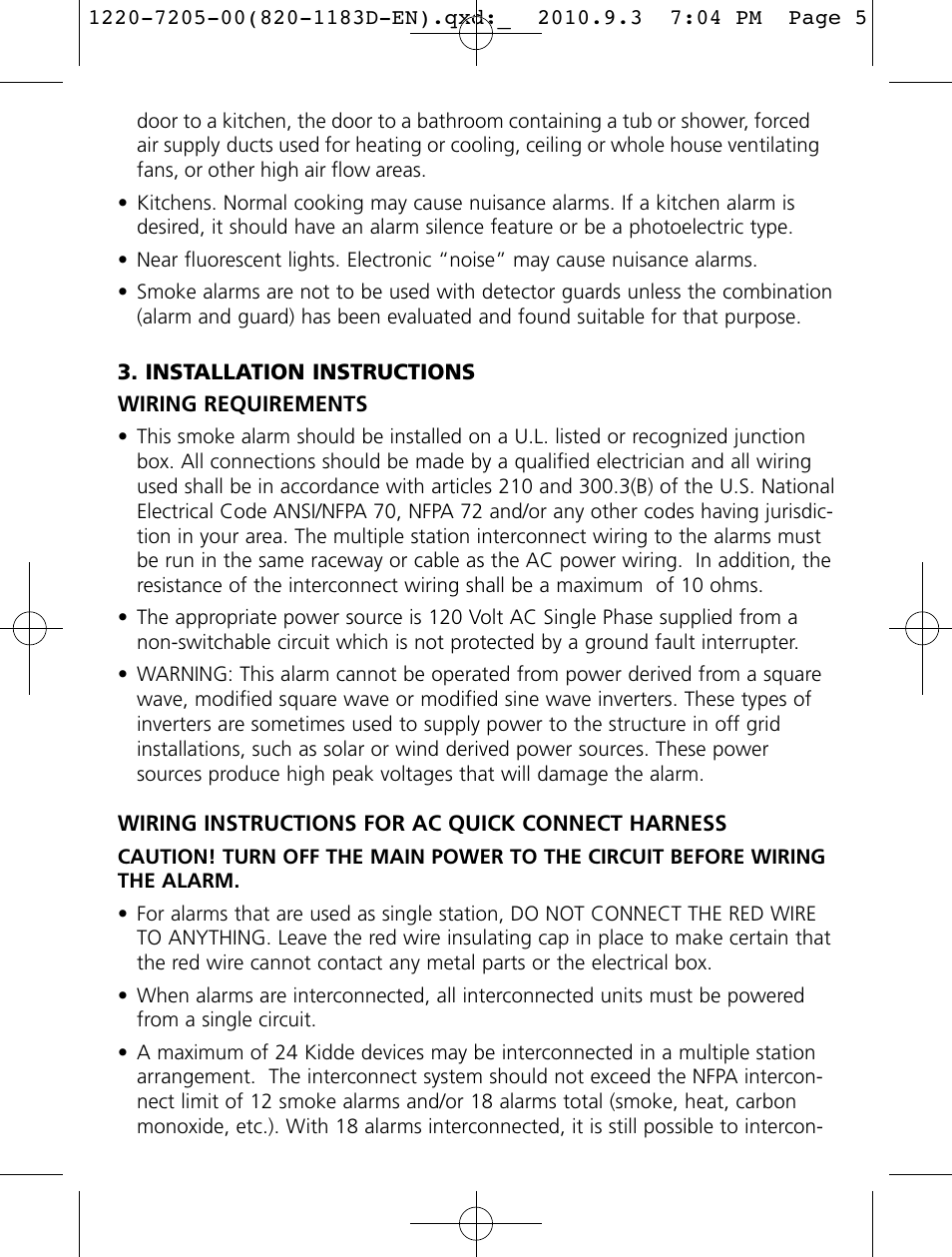 Kidde i12080A User Manual | Page 5 / 17