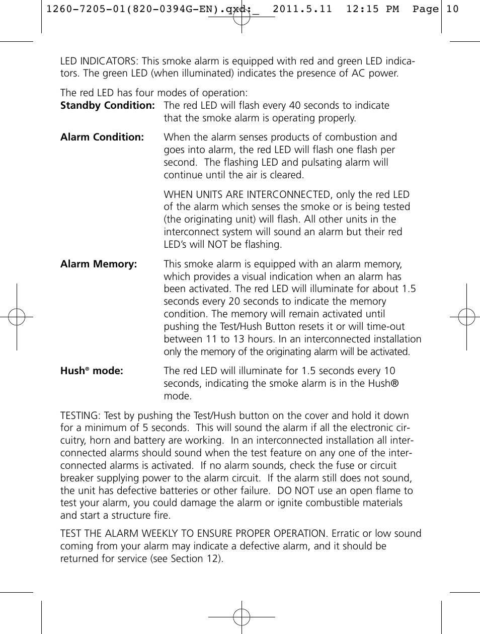 Kidde i12060A User Manual | Page 10 / 18
