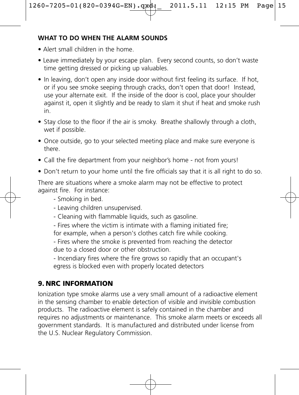 Kidde i12060A User Manual | Page 15 / 18