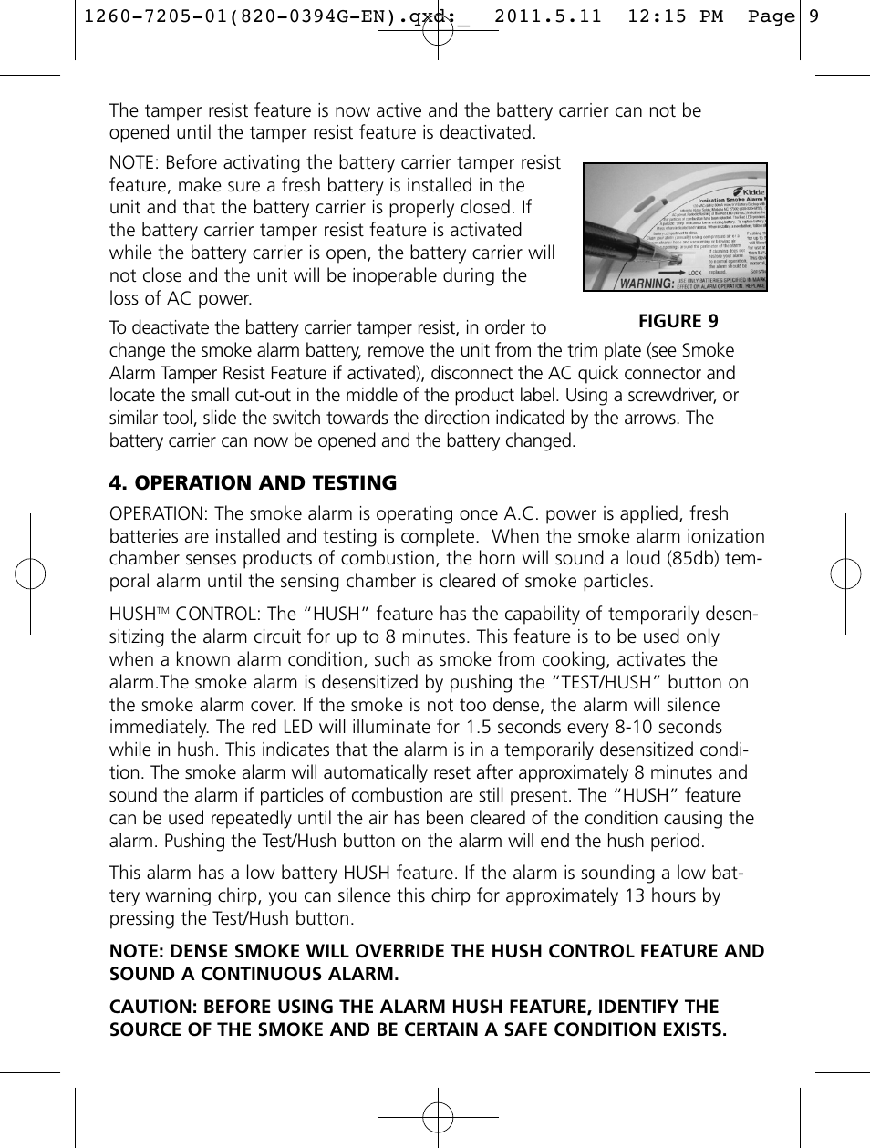 Kidde i12060A User Manual | Page 9 / 18