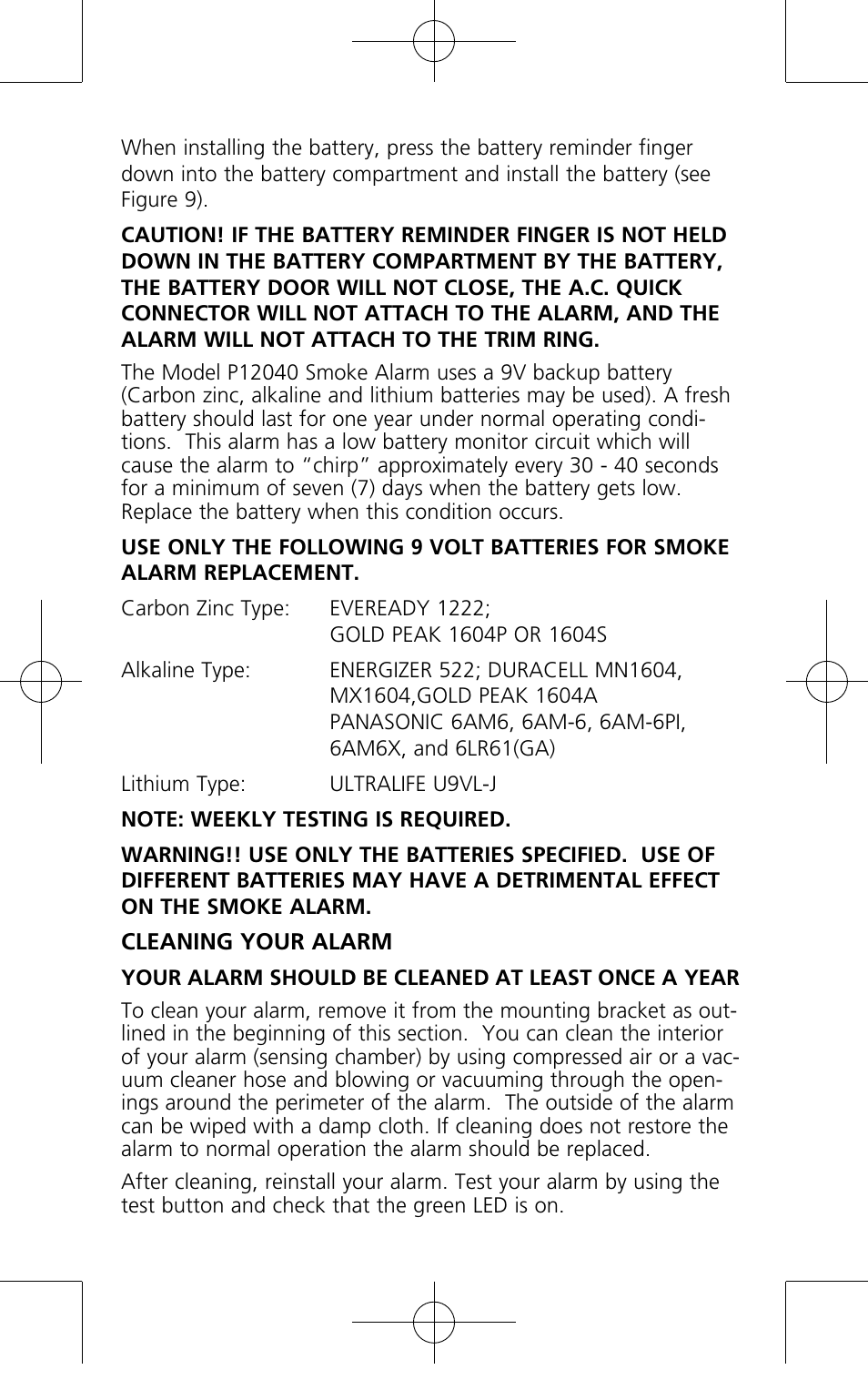 Kidde P12040 User Manual | Page 11 / 16