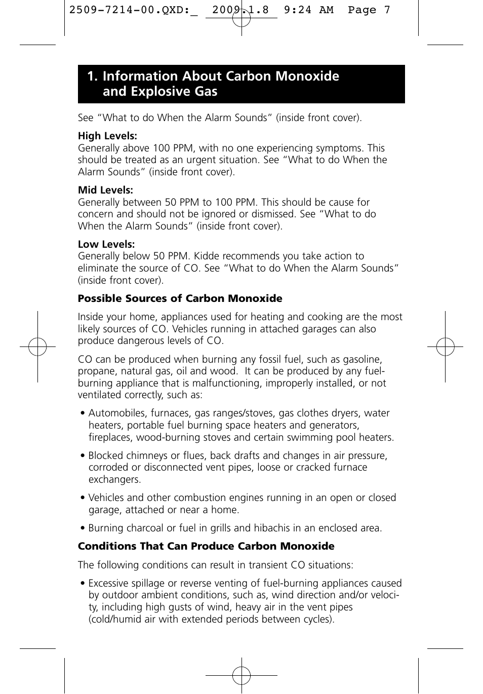 Kidde KN-COEG-3 (900-0113) User Manual | Page 7 / 22