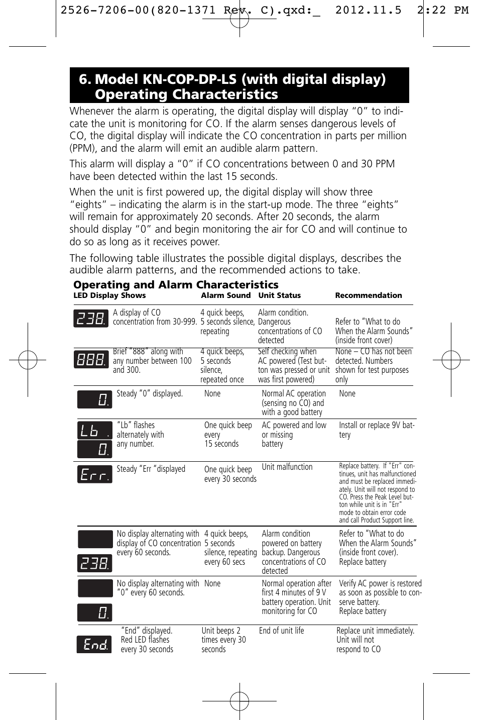 Kidde KN-COB-DP-LS User Manual | Page 14 / 18