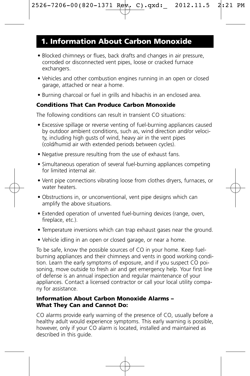 Information about carbon monoxide | Kidde KN-COB-DP-LS User Manual | Page 7 / 18