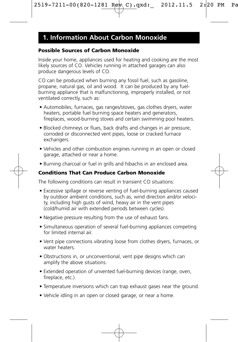 Information about carbon monoxide | Kidde KN-COB-LCB-A User Manual | Page 6 / 16