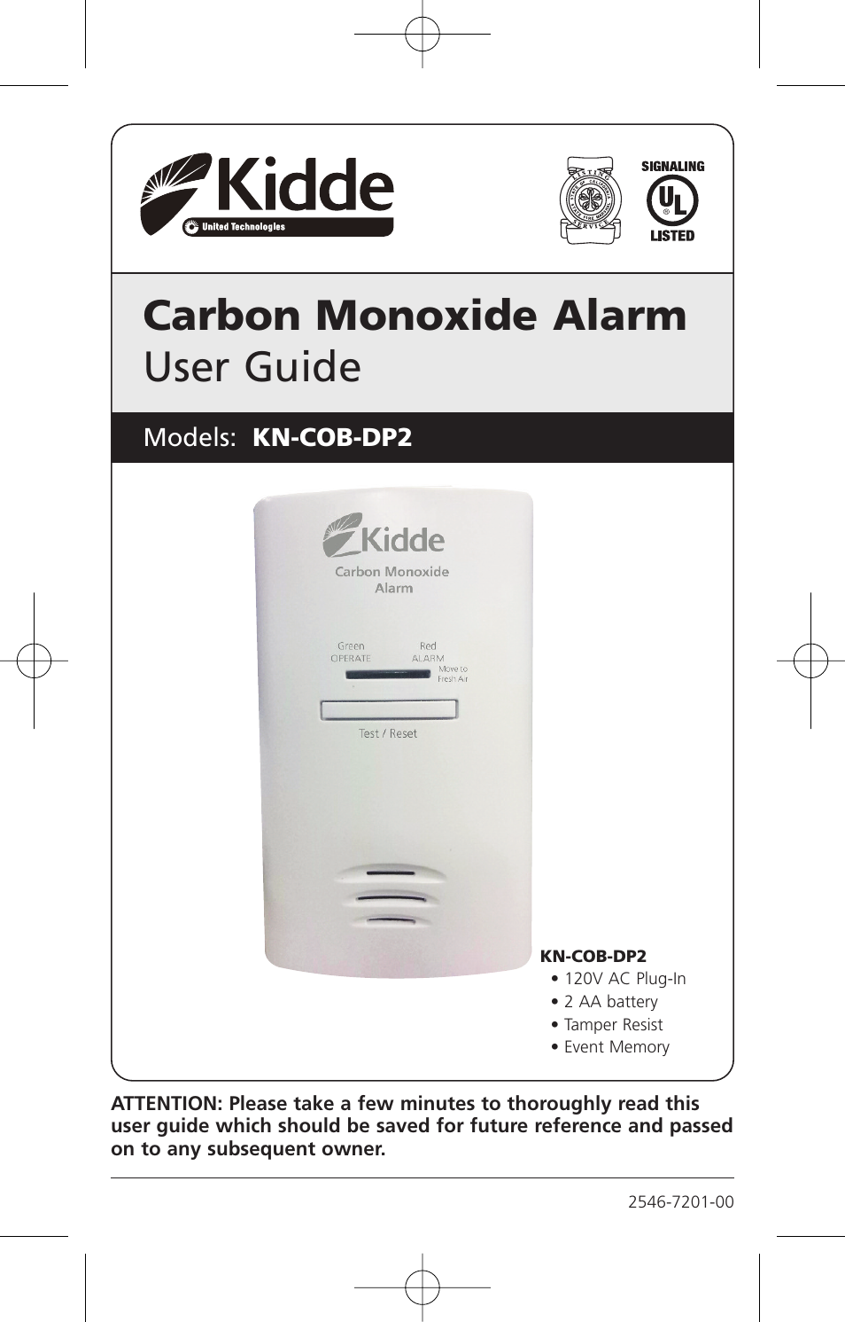 Kidde KN-COB-DP2 User Manual | 17 pages