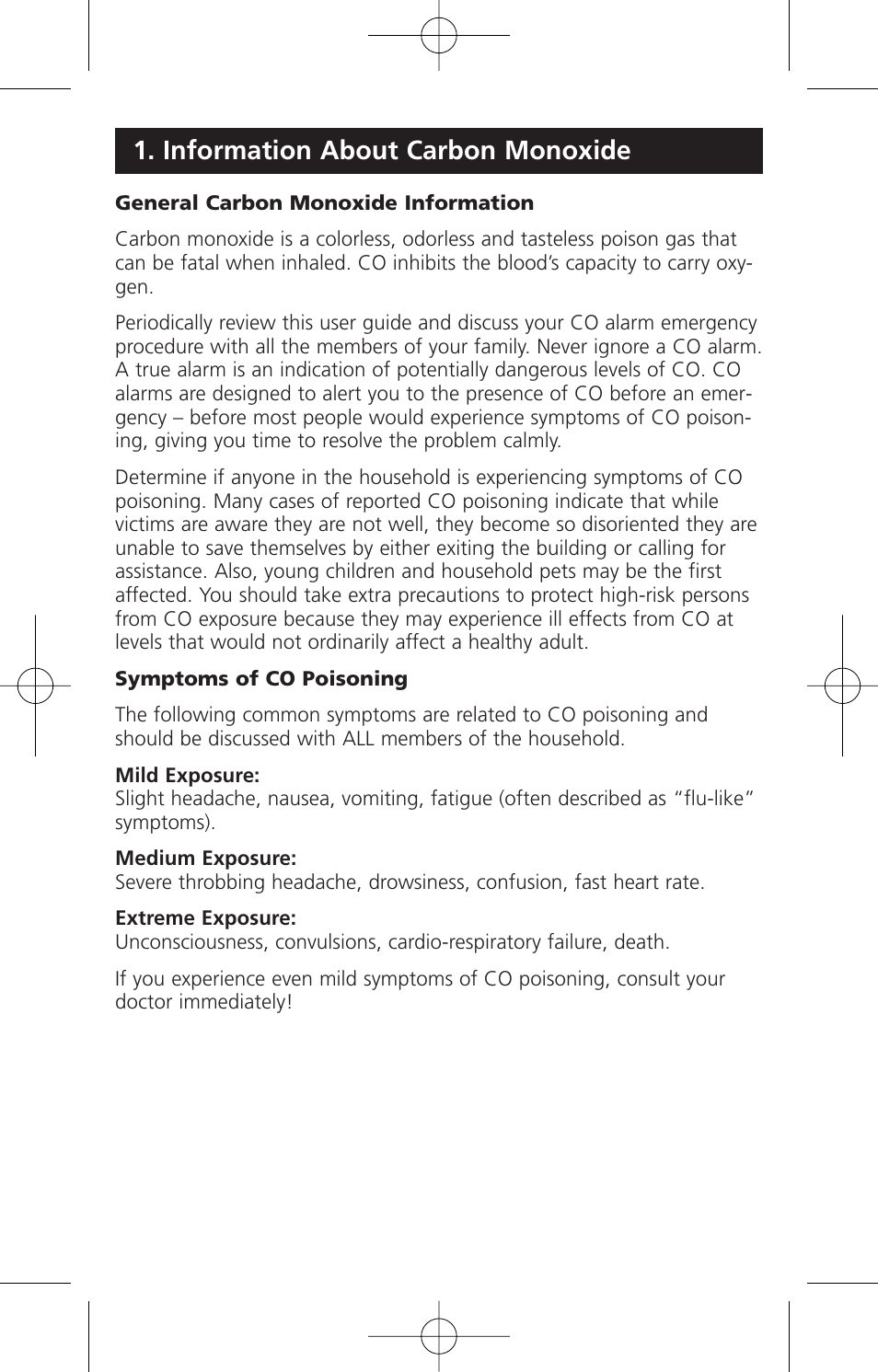 Information about carbon monoxide | Kidde KN-COB-DP2 User Manual | Page 5 / 17