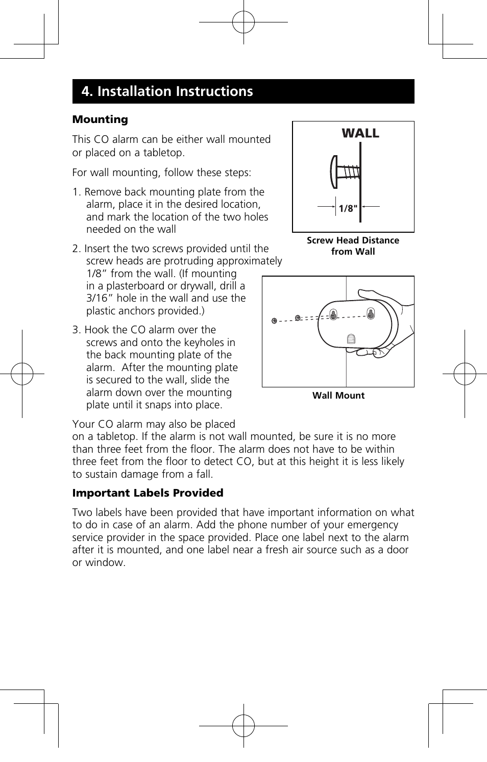 Installation instructions | Kidde KN-COPP-B-LP User Manual | Page 13 / 19