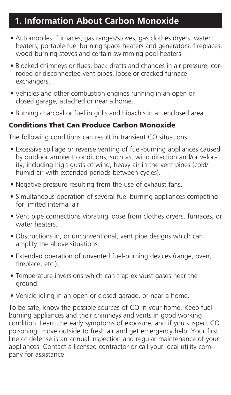 Information about carbon monoxide | Kidde KN-COB-LP2 User Manual | Page 6 / 16