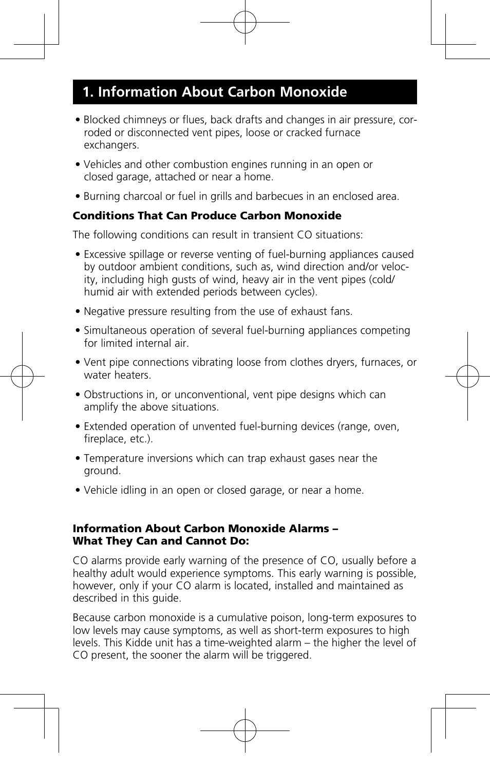 Information about carbon monoxide | Kidde C3010-D User Manual | Page 7 / 19