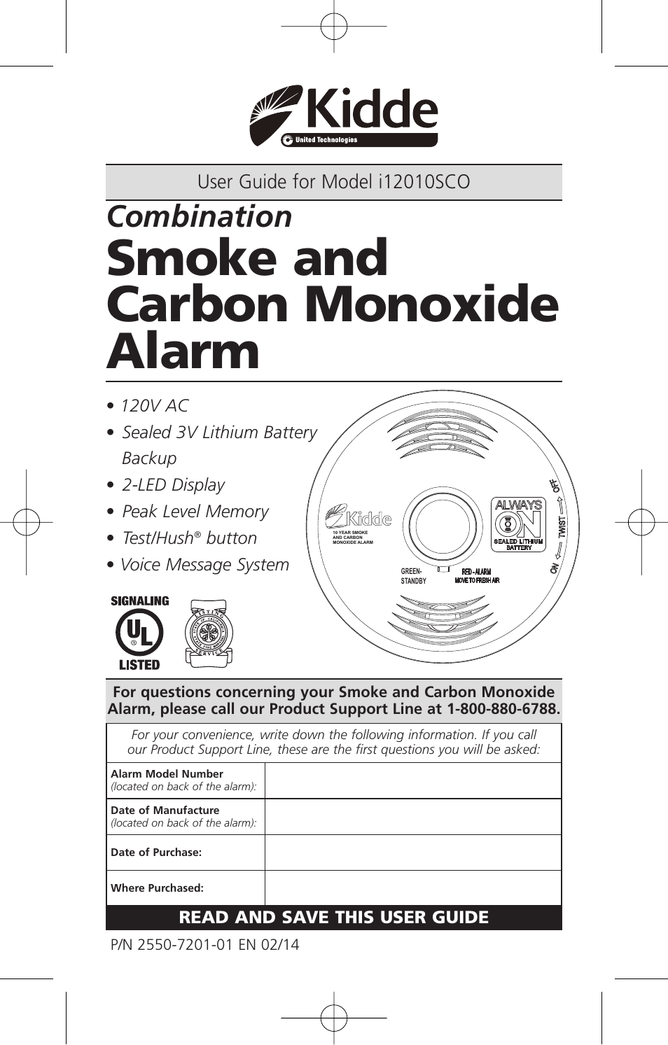 Kidde i12010SCO User Manual | 33 pages