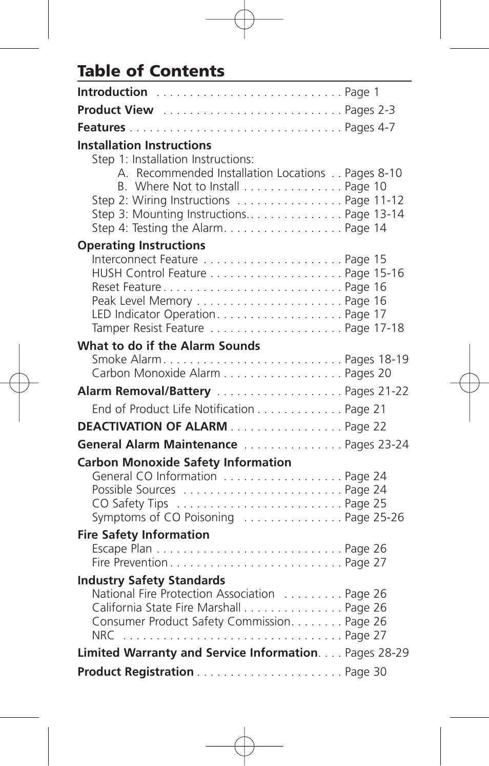 Kidde i12010SCO User Manual | Page 2 / 33