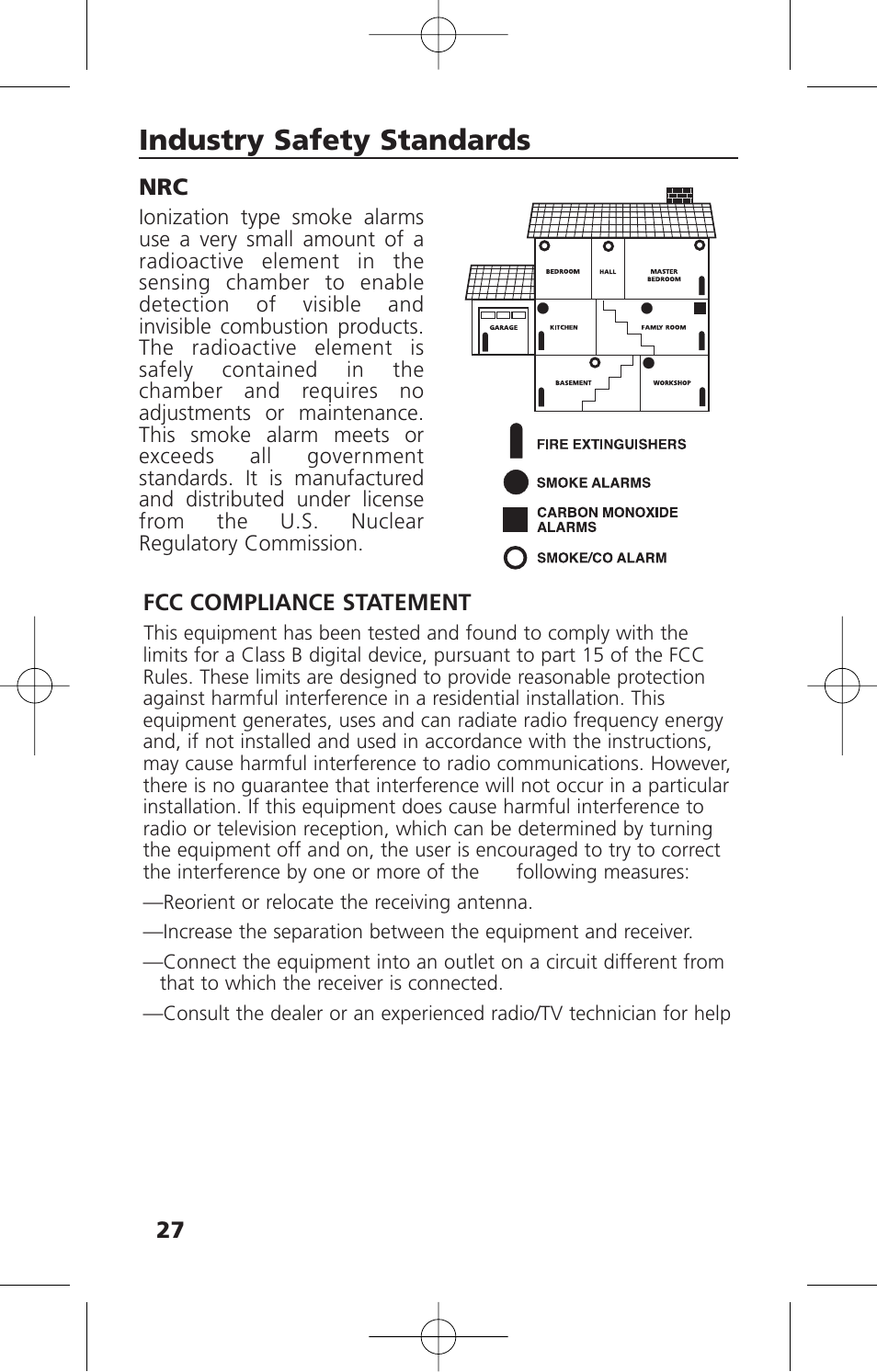 Industry safety standards | Kidde i12010SCO User Manual | Page 30 / 33