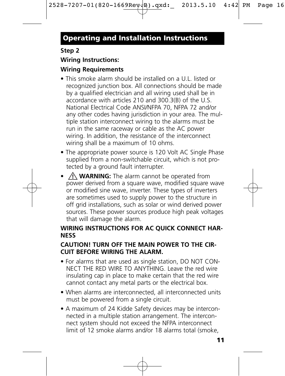 Kidde KN-COPE-I User Manual | Page 16 / 35
