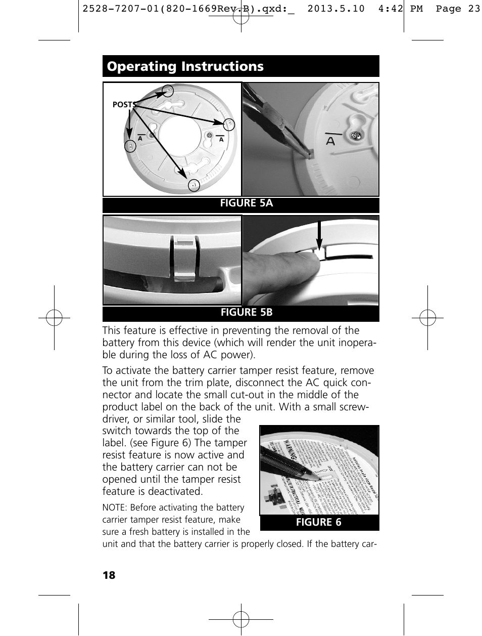 Operating instructions | Kidde KN-COPE-I User Manual | Page 23 / 35