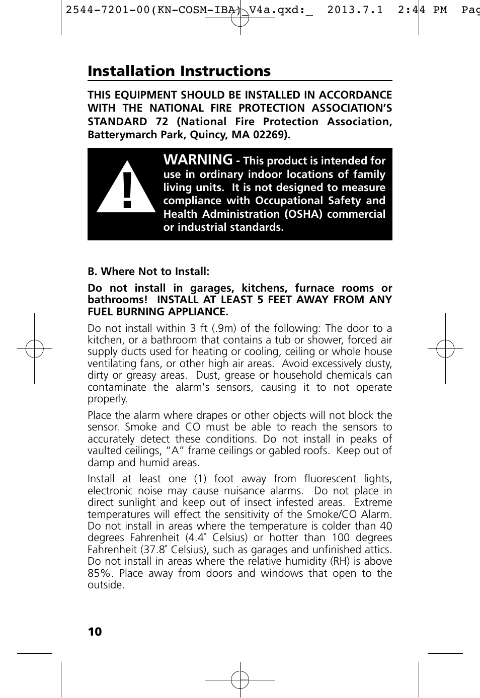 Kidde KN-COSM-IB User Manual | Page 12 / 33