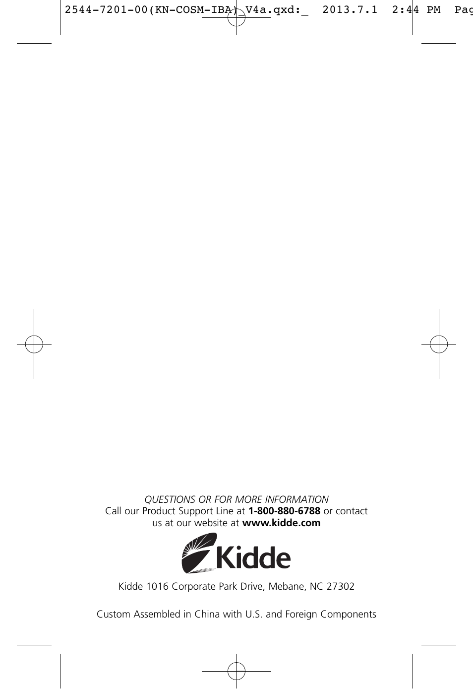 Kidde KN-COSM-IB User Manual | Page 33 / 33