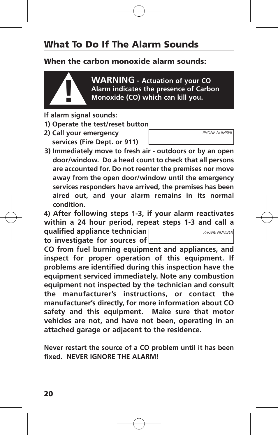 Kidde KN-COSM-IBA User Manual | Page 22 / 33