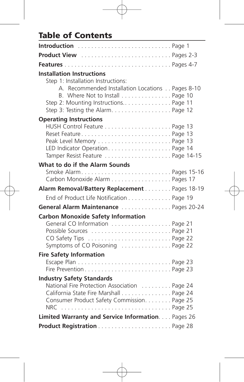 Kidde KN-COSM-XTR-BA User Manual | Page 2 / 30