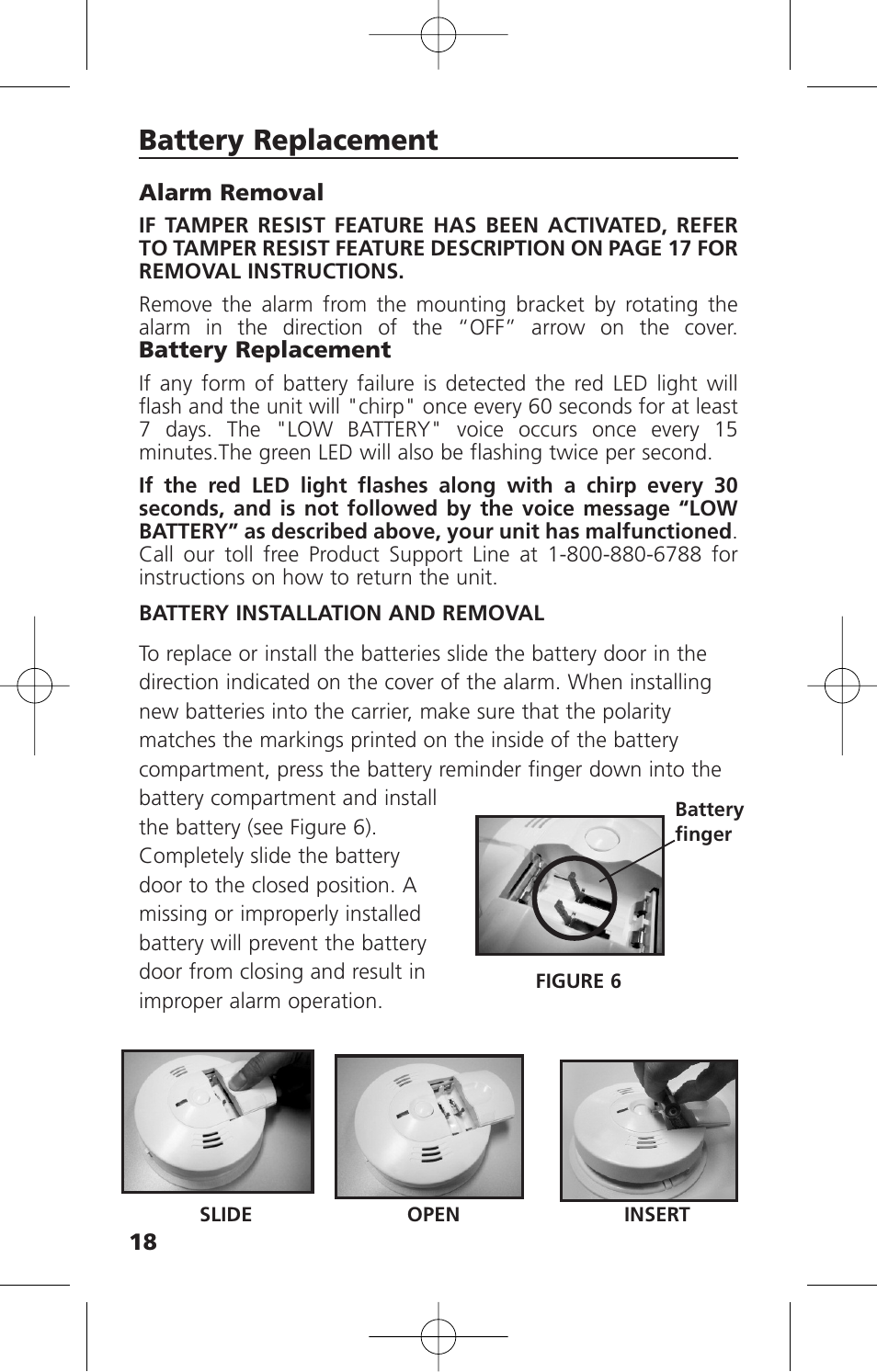Battery replacement | Kidde KN-COSM-XTR-BA User Manual | Page 20 / 30
