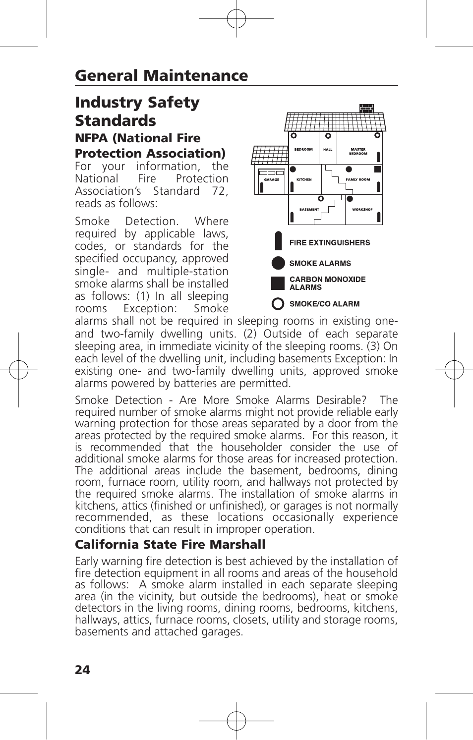 General maintenance industry safety standards | Kidde KN-COSM-XTR-BA User Manual | Page 26 / 30